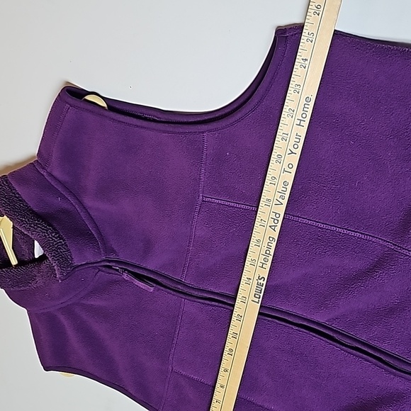 Denim & Co Zip Up Fleece Vest 2X Purple Warm! - Picture 7 of 8